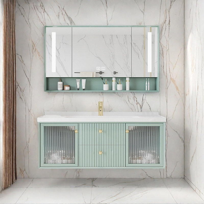 Modern light luxury style bathroom cabinet