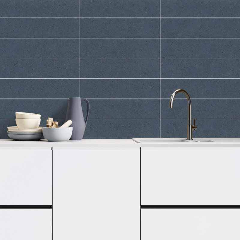 Artistic Freedom 6"X24" Porcelain Stone Look, Midnight