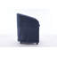 Chaises en chenille avec coussin de dossier et roues universelles en tissu-2075067961