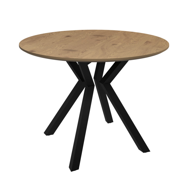 Allegro Wooden Dining Table, 76cm H x 110cm L x 110cm W, Wood Look