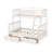 Twin Over Full Bunk Bed With Ladders And Drawers-665174941