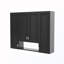 Armoire de salle de bain murale à fermeture souple avec tablettes réglables-1731516515