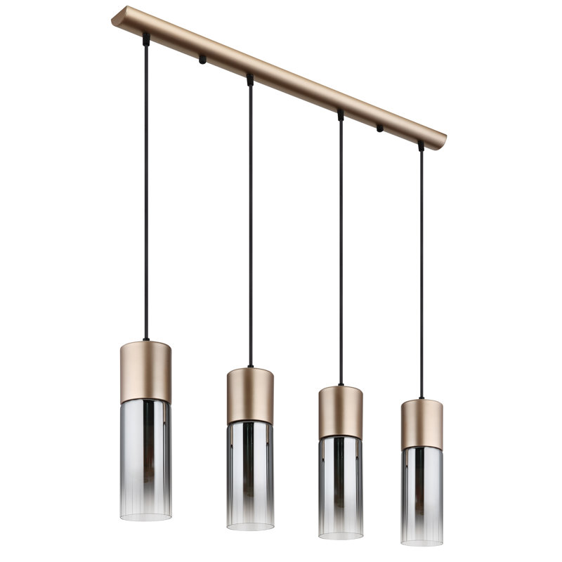 Alany 4 - Light Bronze Geometric Pendant