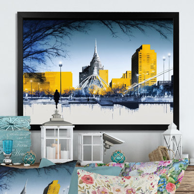Winnipeg Skyline of City I - reproduction sur toile
