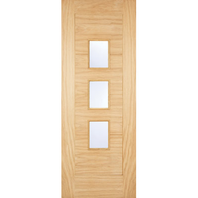 Arta 3L Glazed Oak External Door