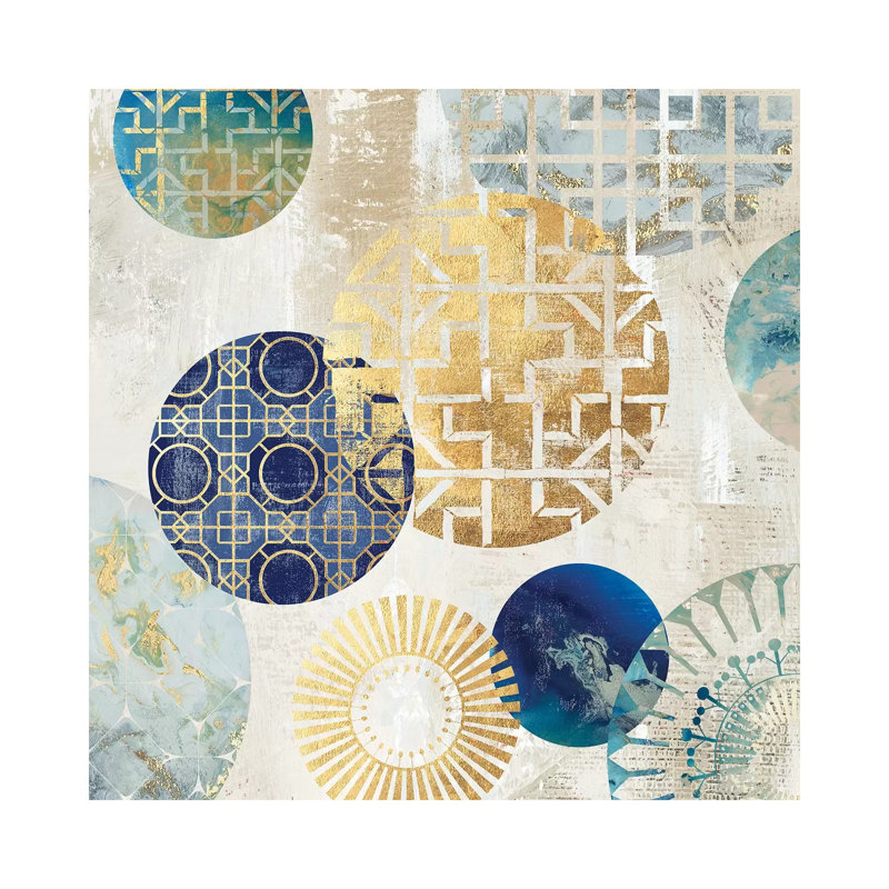 Gold Rings I by Aimee Wilson - Wrapped Canvas Painting, 30.48 cm H x 30.48 cm W