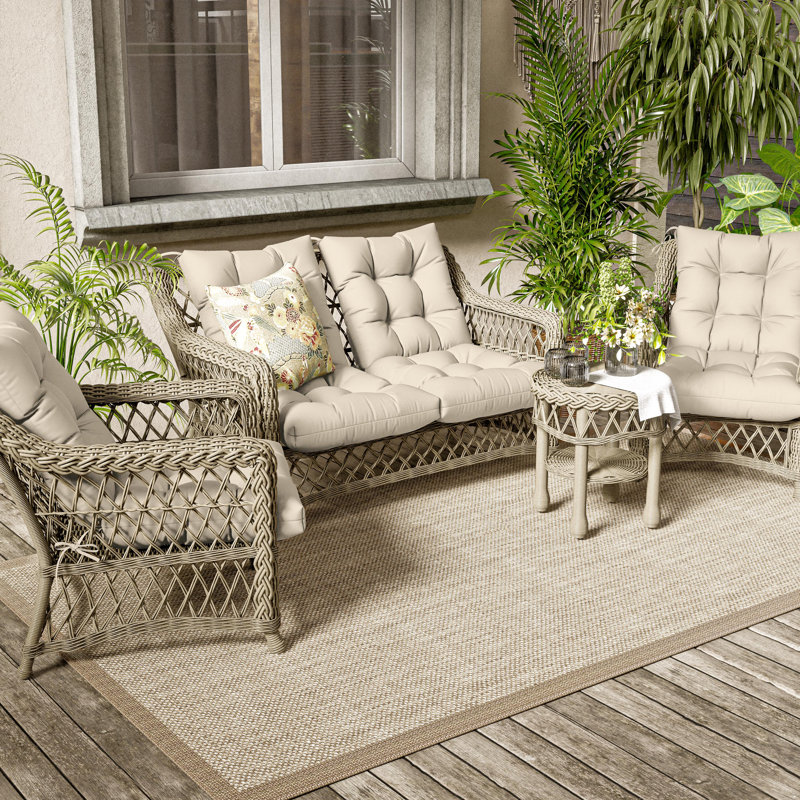 Outdoor/Indoor Seat / Back Cushion, Cream