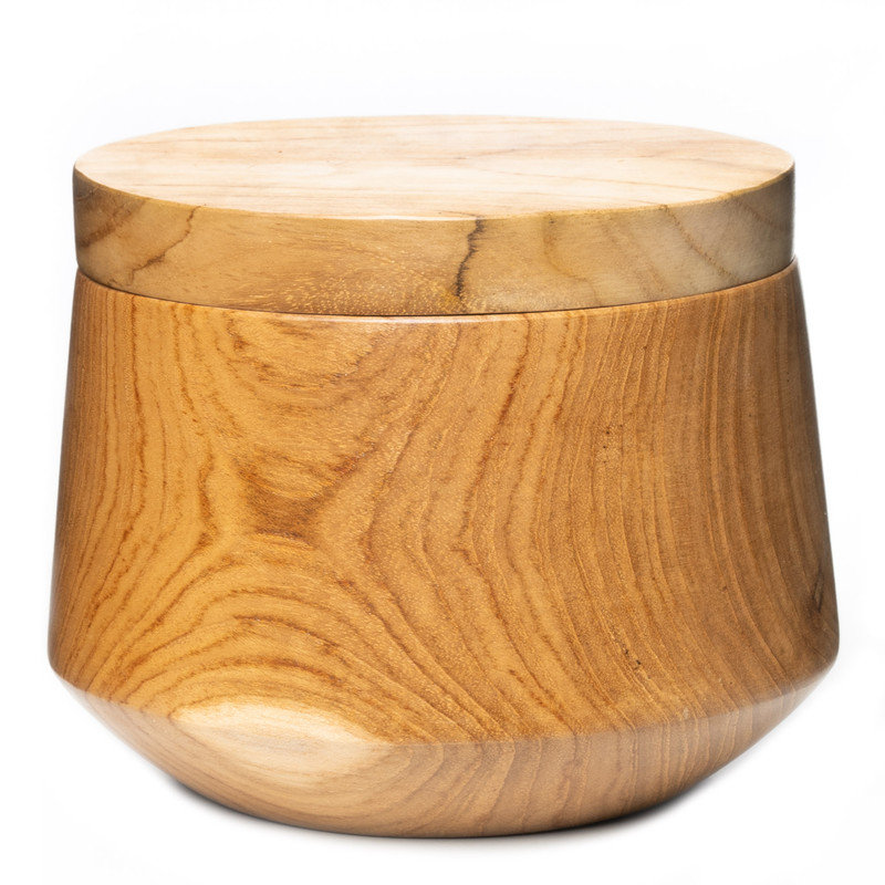 Ensemble de 4 bols en bois arrondis avec couvercle