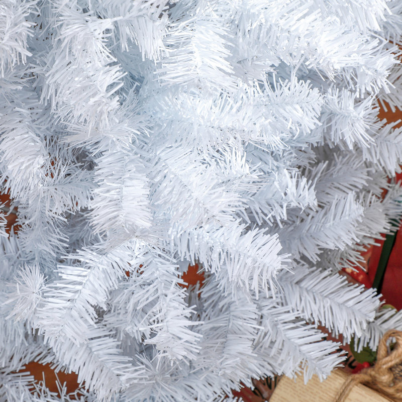 7ft Artificial Christmas Tree Slim, 818 Tips, White Magnificent Tree, Tips