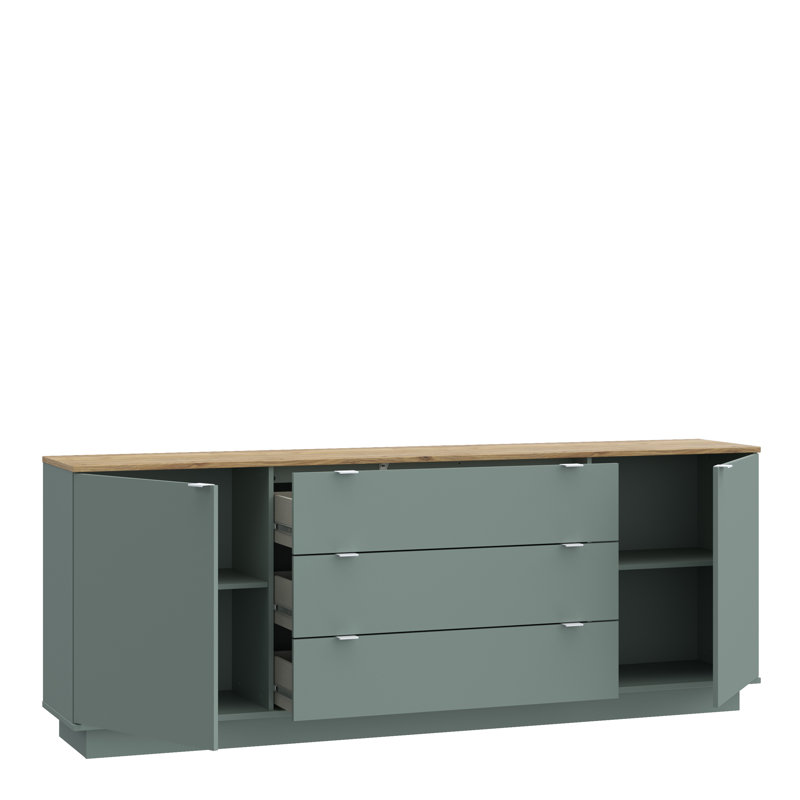224.5cm Sideboard, Mauvella Oak/Sage