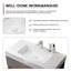 Meuble-lavabo sur pied simple 35,8 po avec plateau en résine Mcauthor-691333946