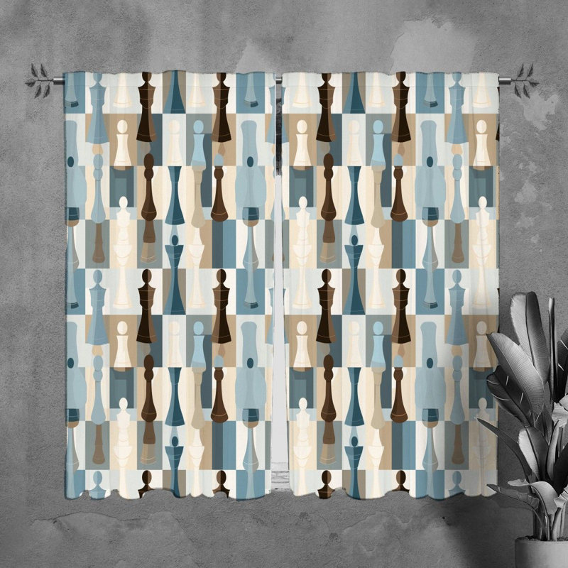 Paire de rideaux obscurcissant en polyester Marlayah, L 20 po x L 61 po