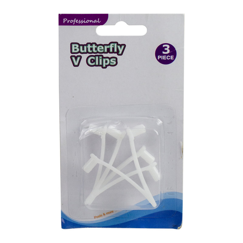 Ensemble de 3 pinces papillon de remplacement pour poteau de piscine 2 "Quick Snap