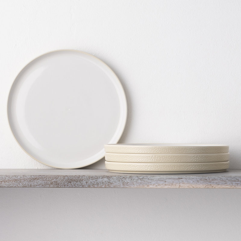 Noritake Colortex Stone Stax Small Plates, 6", Ivory