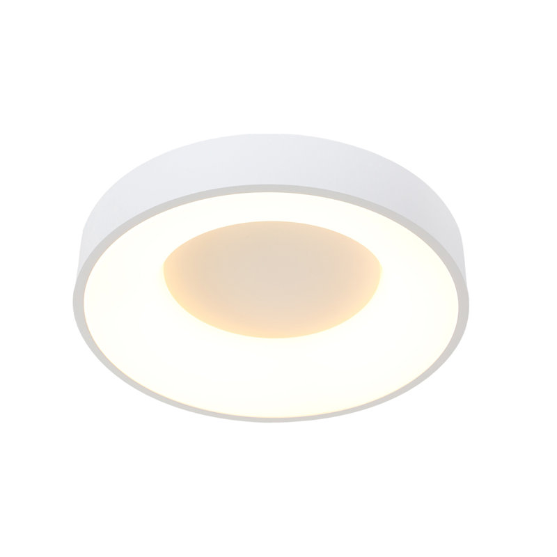 Leday LED Semi Flush Mount, 9 "H x 38 "W, White