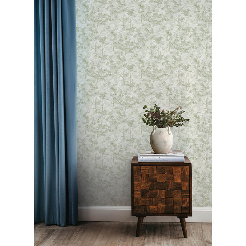 Thicket Sage Forest Wallpaper, Green