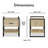 Manraj 17.25'' W Metal Nightstand-1893001997