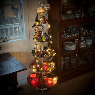 Aluminum 5 Tiered Stand, 5 Feet Tall