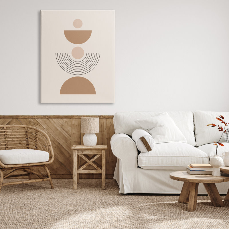 Formes arquées modernes sur bois, impression, H 48 po x l 36 po x P 1,5 po