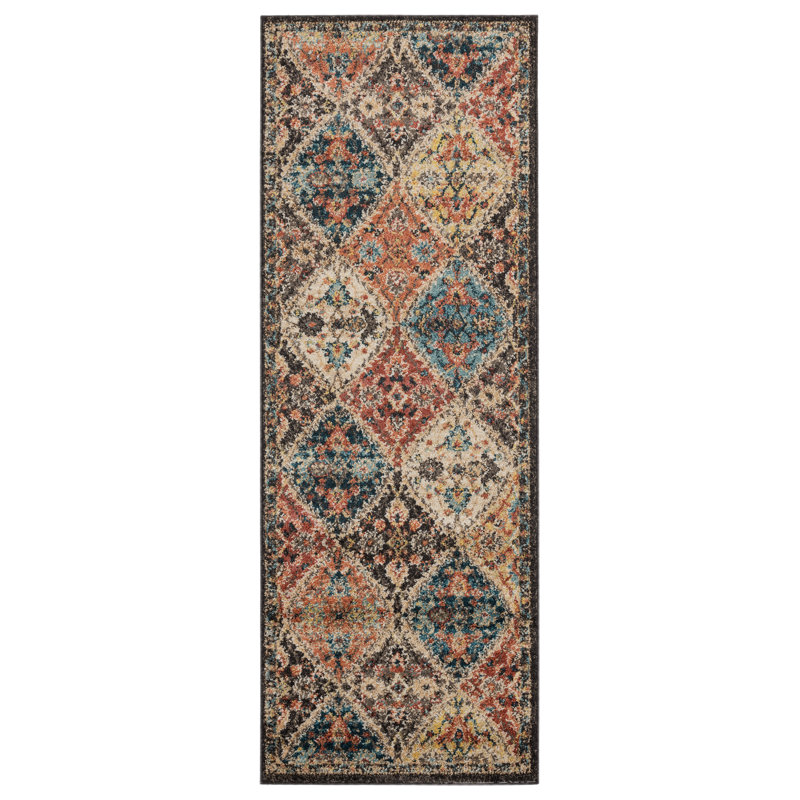 Summertown Synthetic Geometric Indoor Rug, Runner 2'7" x 7'2"