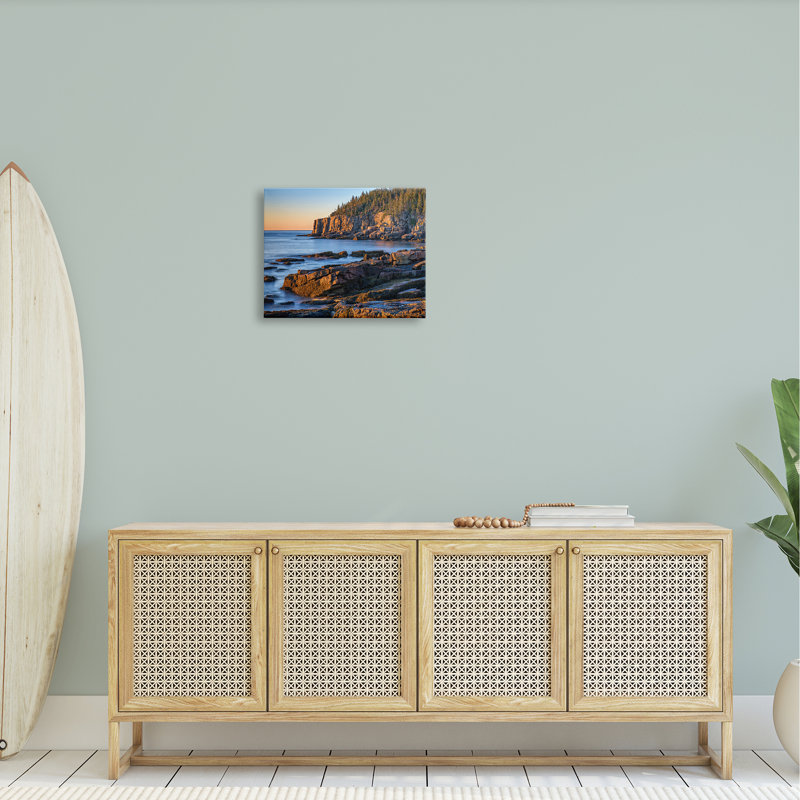 «Rocky Cove Ocean Cliff» par Rick Berk - photographie sur toile tendue, H 16 po x l 20 po x P 1,5 po