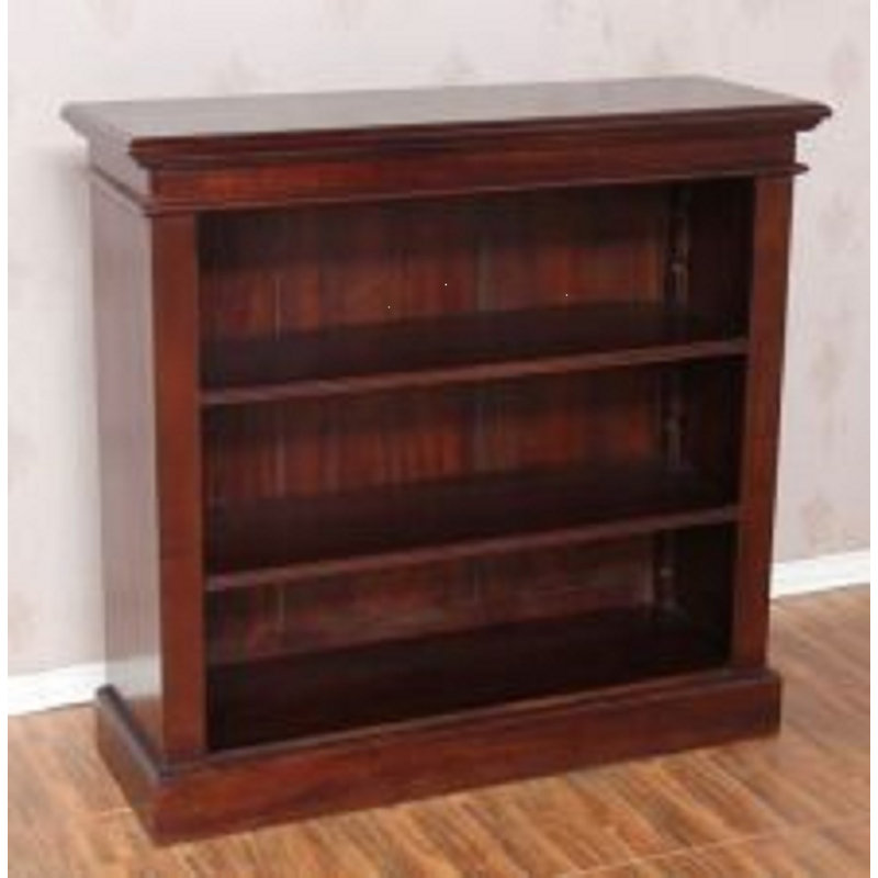 Bethnal 95cm H x 100cm W Solid Wood Standard Bookcase