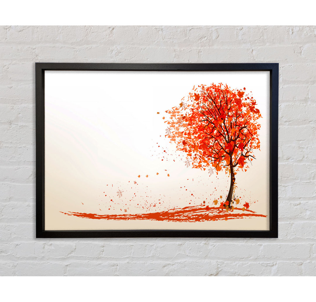 As The Leaves Fall Of The Autumn Tree - Single Picture Frame Kunstdrucke auf Leinwand