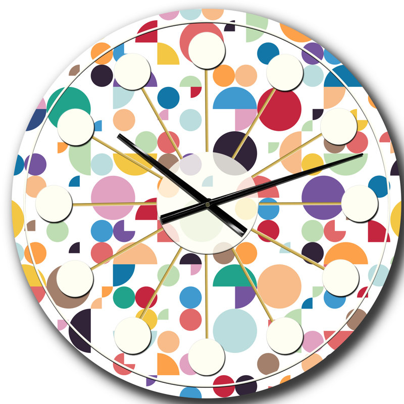 Horloge murale rétro Mid-Century, Grand