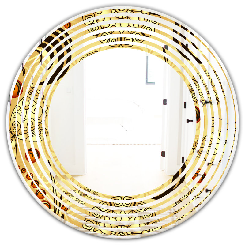 Miroir mural Wave, H 23,6 po x l 23,6 po