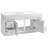 Concord 61 Inch Bathroom Vanity with Cultured Marble Top, Assembled, White