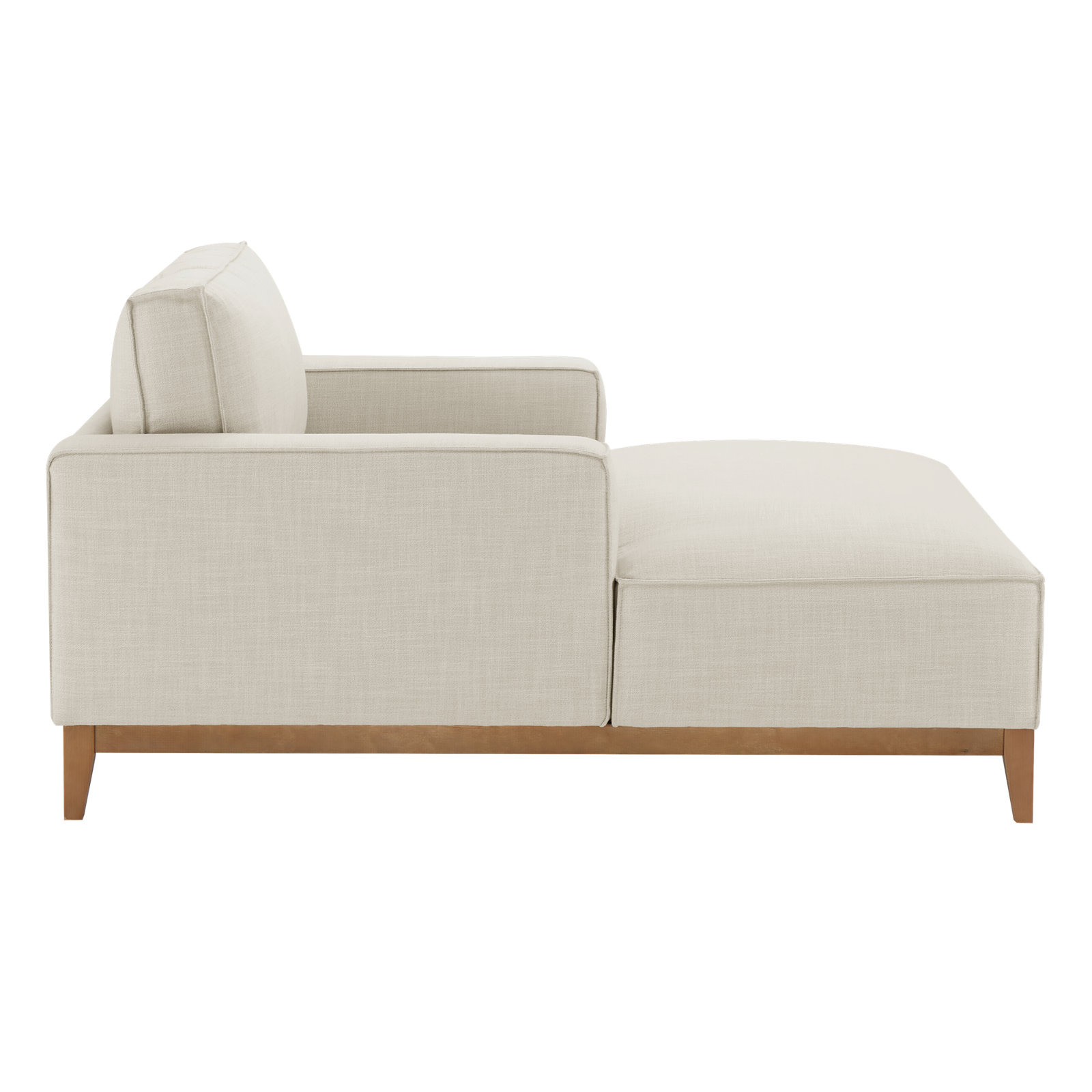 Nicky 53" Upholstered Chaise Lounge, Effie Linen Performance Linen
