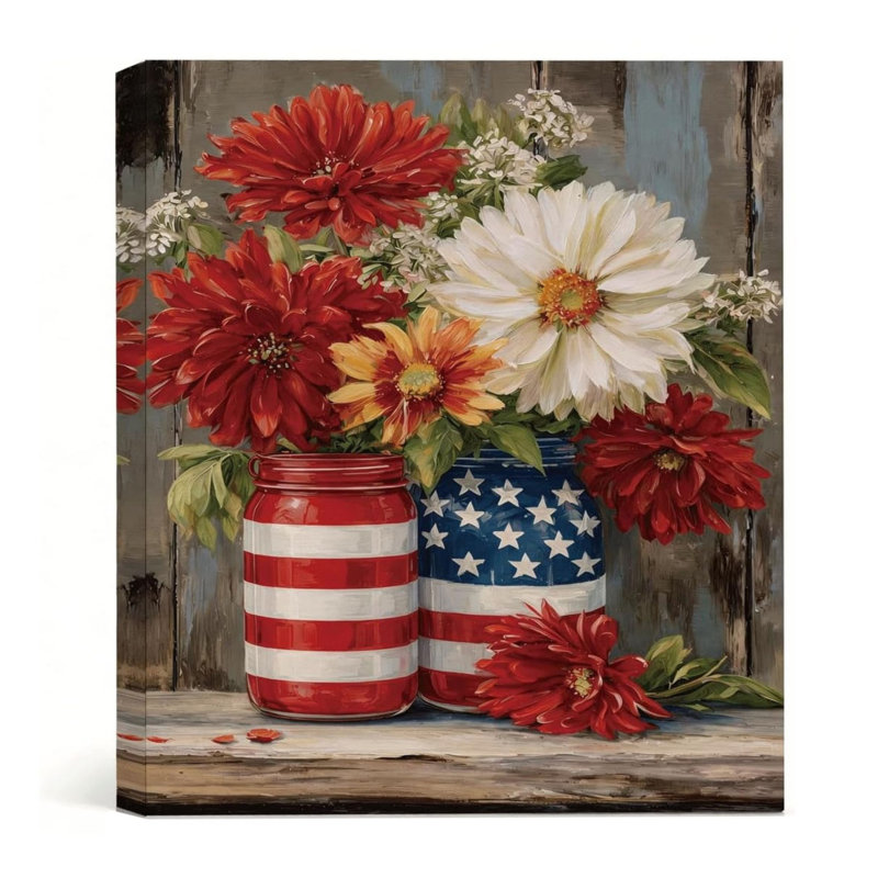 Drapeau américain Mason Jar