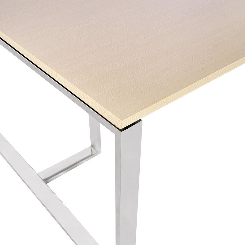 Table de conférence rectangulaire, Chêne clair, H 47,24 po x L 94,49 po x l 29,53 po