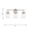 Applique murale de salle de bain Amiliano avec abat-jour transparent-112737954-112737959-112737960