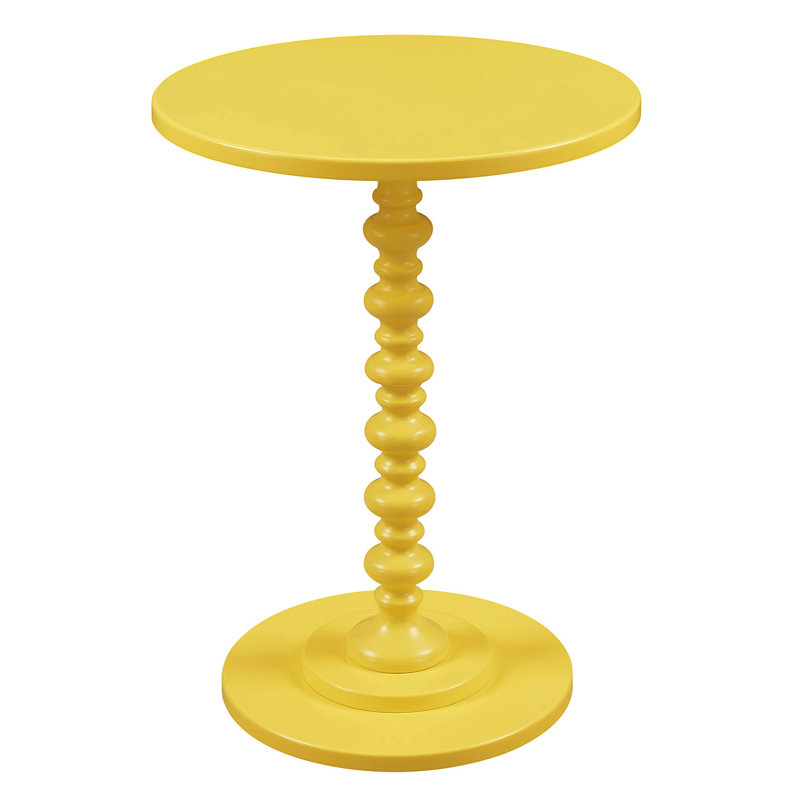 Table de bout à pied tourné Pettegrow, Jaune
