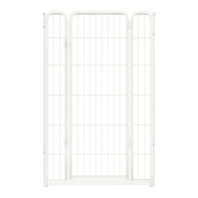 Parc pour chien FXW Homeplus conçu pour une utilisation à l'intérieur, 1 barrière supplémentaire, hauteur pour chiens de taille moyenne