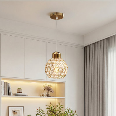 1 - Light Natural Dome Pendant