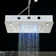 Rain Fixed Shower Head 2.5 GPM GPM with Self-Cleaning