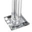 Bougeoir de table en verre H 21,5 po x l 4 po x P 4 po-16388388