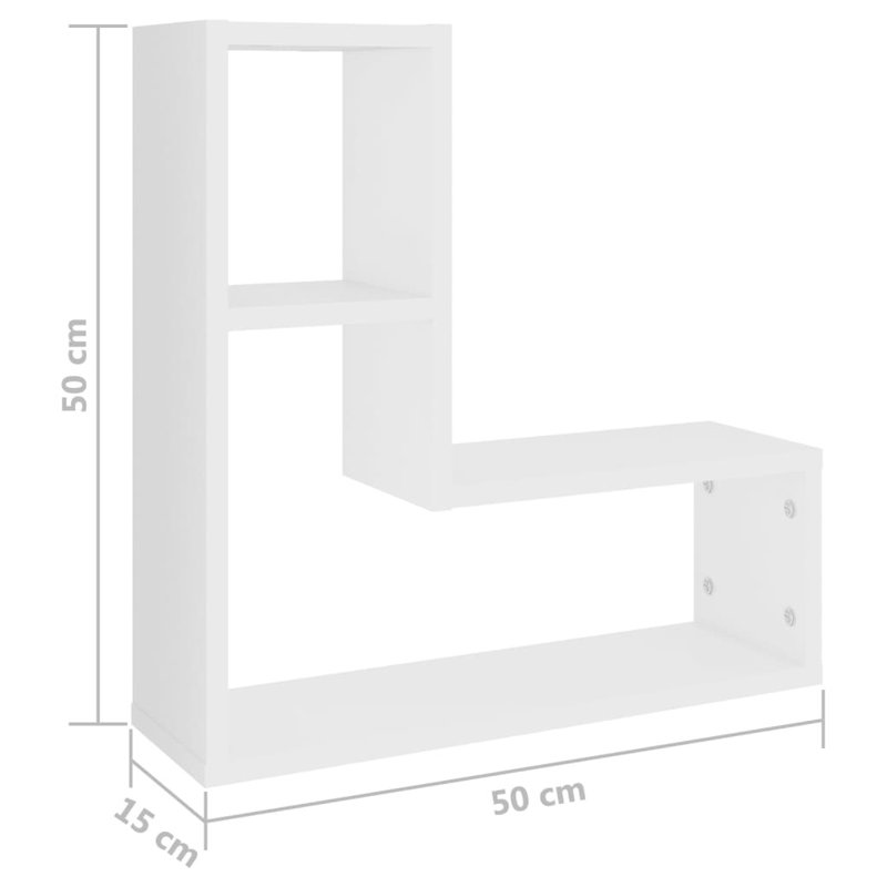 Glody 5 Piece Accent Shelf, White