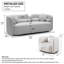 3 + 1, canapé moderne de luxe pour le salon, canapé rembourré en molleton blanc bouclé pour bureau à domicile-129586546