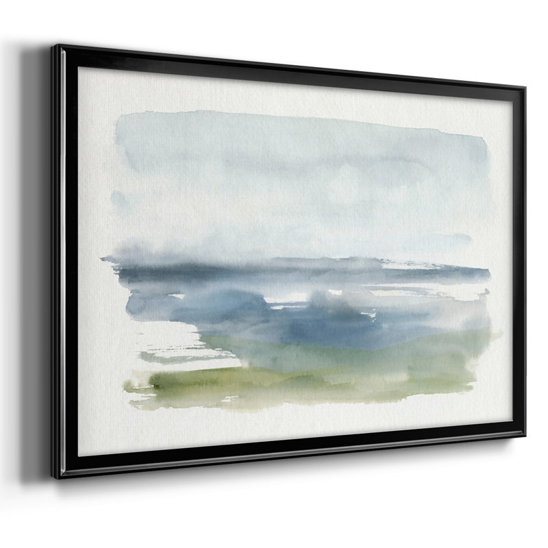 Toile tendue encadrée Coastline Splash IV, H 18 po x l 26 po x P 1,5 po, Noir