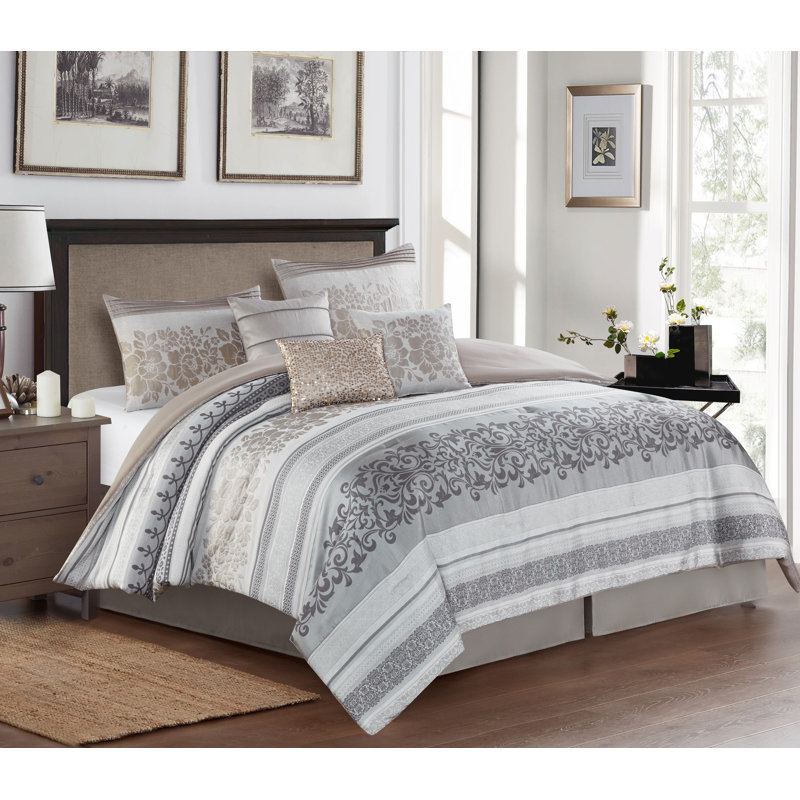 Rollie Comforter Set, Cal. King Comforter + 6 Additional Pieces