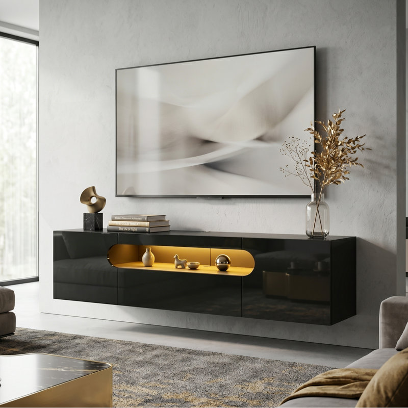 Ronneisha Entertainment Centre for TVs up to 65", Black 