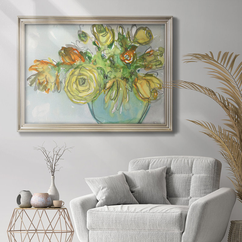 Impression florale printanière sur toile I, H 21 po x l 25 po x P 2,5 po