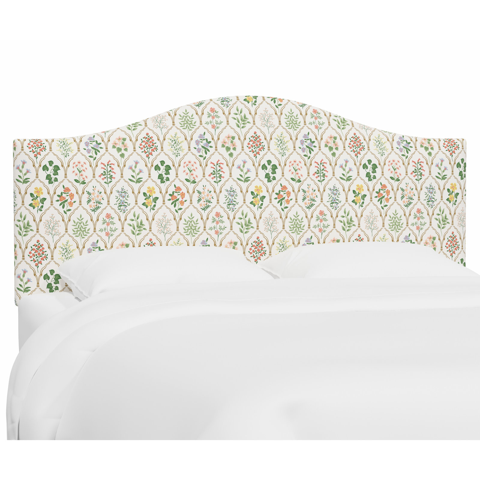 Rifle Paper Co. x Cloth & Company Mayfair Headboard, Queen, Rpc Hawthorne Multi Linen
