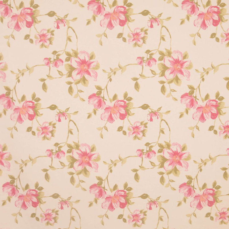 Allure Floral Foliage Fabric, Crimson
