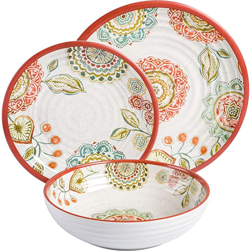 Kasea Melamine Dinnerware Set 12 Piece - Service for 4