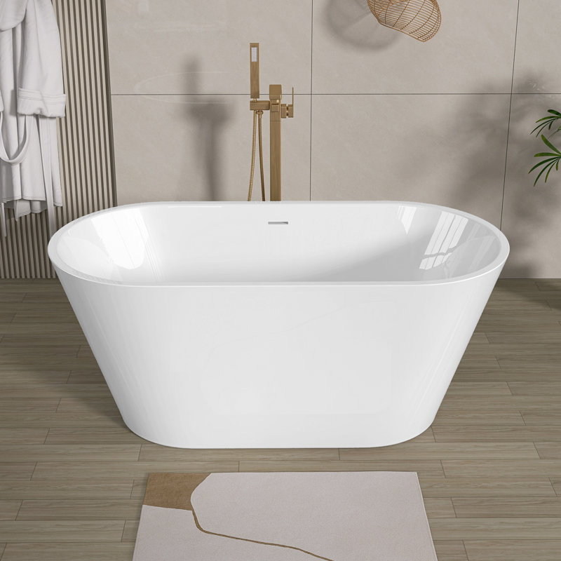Classic Oval Shape Acrylic Free Standing Tub