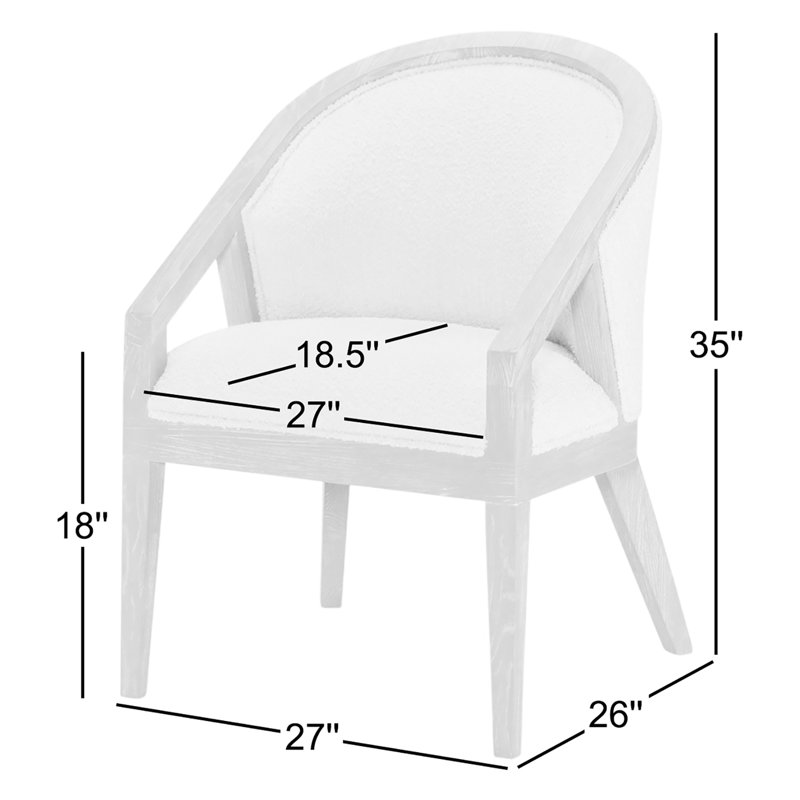 Fauteuil club rembourré Biscayne